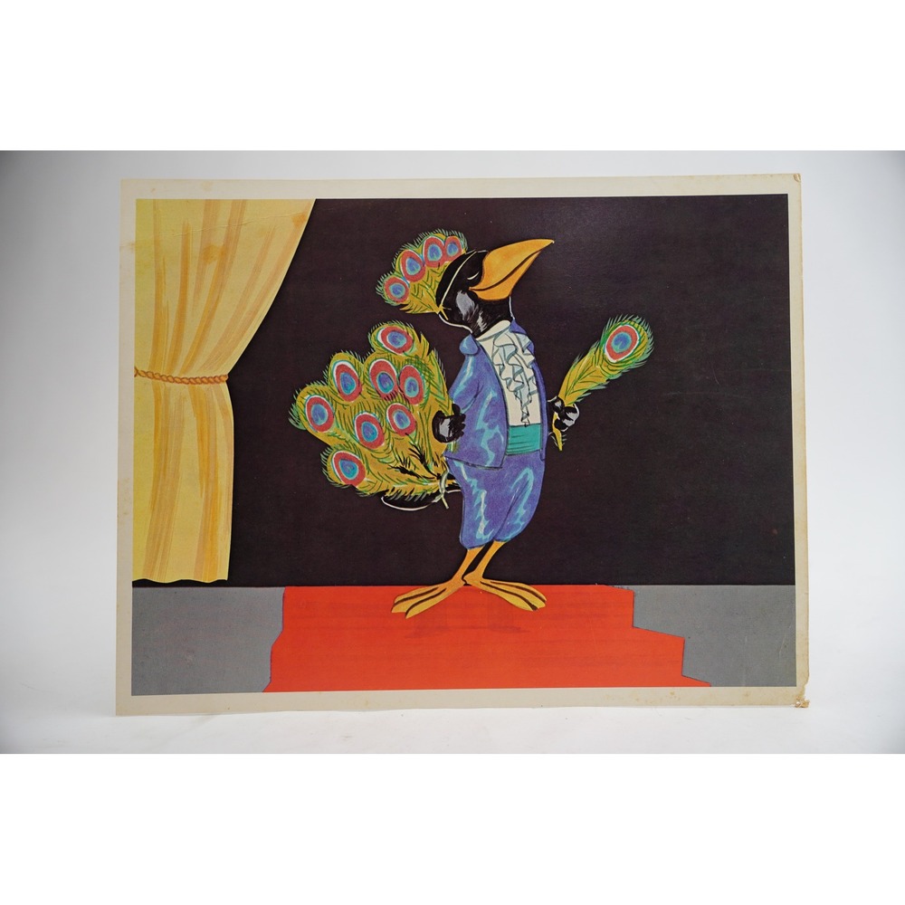 Cooper Films Borrowed Plumes Illustration Art‎ Print 12.5x10 Vintage 1970